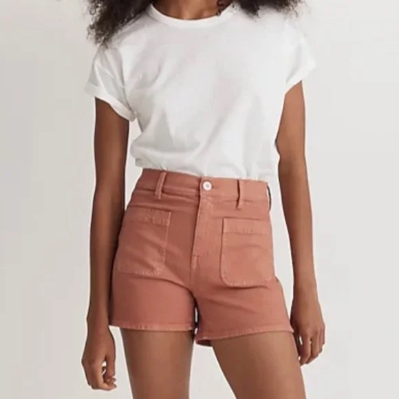 Madewell Emmett 2.0 Shorts - Dried Rose - Women’s Casual Shorts - Picture 1 of 6